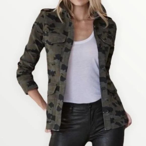 NWT L’AGENCE Women’s Cromwell/Camo Print Jacket Size S - Picture 1 of 10